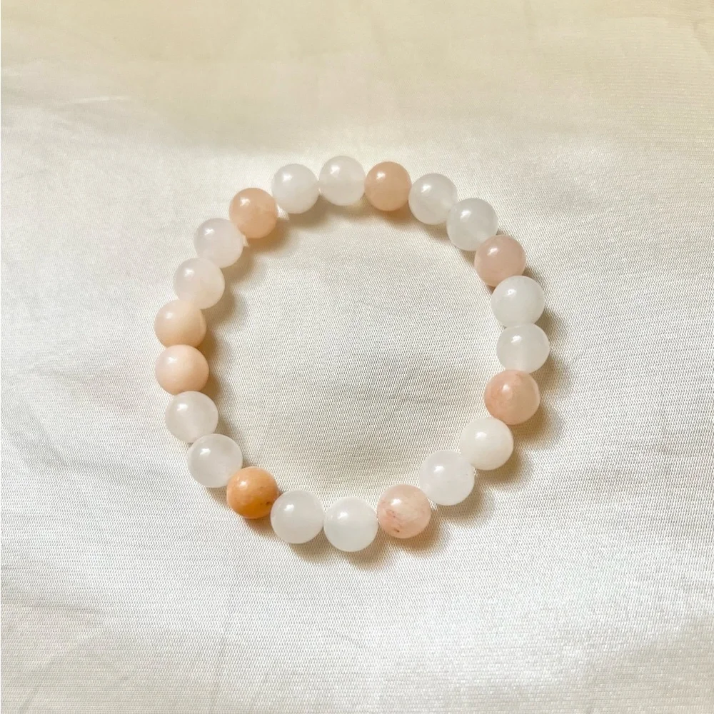 New: 8mm Handmade Pink Aventurine Natural Crystal Bead Bracelet